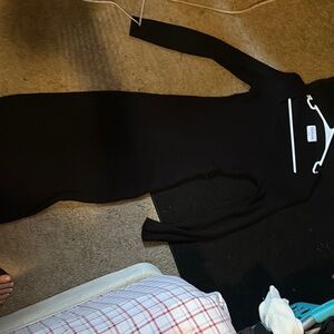 Elegant Black Long Sleeve Dress